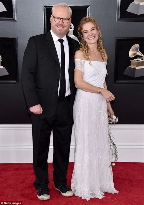 Jim Gaffigan And Wife Attend Grammys After Brain Tumor Daily Mail Online