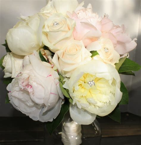 peonies and roses in a bride s bouquet martin s the flower people