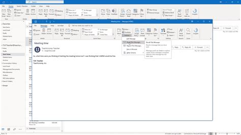 Recall A Message In Outlook Instructions And Video Lesson