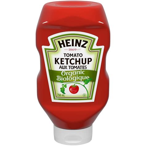 Heinz Organic Ketchup Inverted Bottle 750ml254 Oz Imported From
