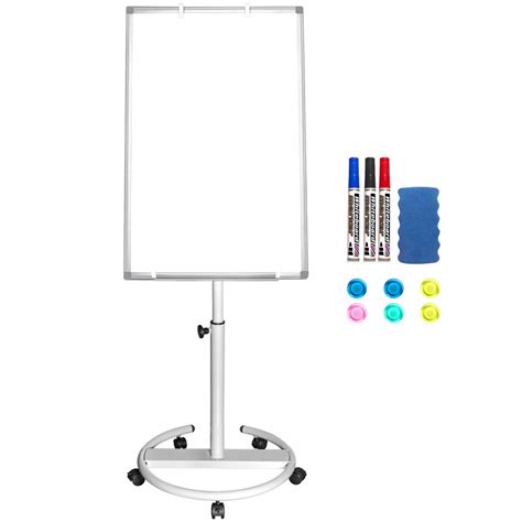 Mobile Whiteboard 90 X 60 Cm Portable Magnetic Dry Erase Board Stand