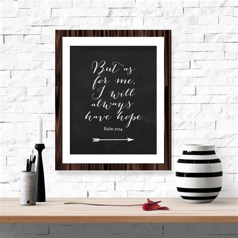 But As For Me I Will Always Have Hope Wall Art Printable Etsy