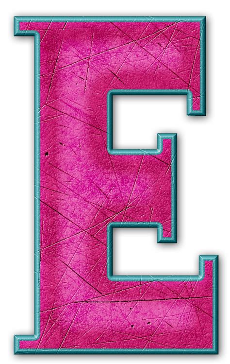 E ‿ Alpha Letter Letter E Abc Pink Letter Monogram Alphabet