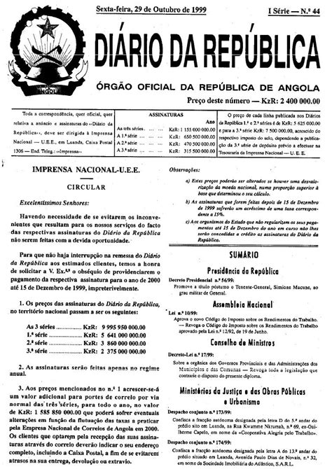 Diário Da República De Angola 2020 Brasileiros Nao Controlam Mais A