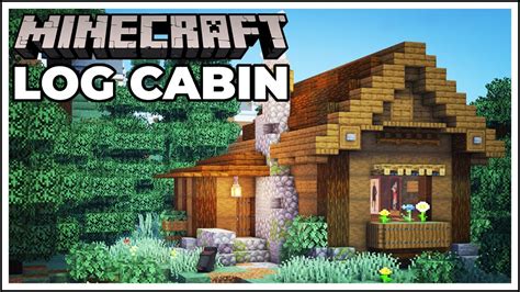 Minecraft Log Cabin Survival Starter House 15 Minute Build