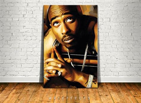 2pac Tupac Shakur Canvas High Quality Giclee Print Wall Decor Tupac