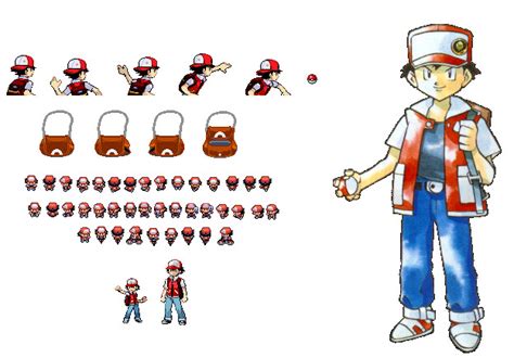 We also include all the different forms and genders where appropriate. Pokemon - original Red sprites by Chiaramix64 on DeviantArt