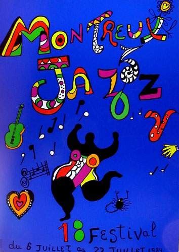 The 1968 edition of the festival featured performances of four artists. 18th Montreux jazz festival (Poster) - Niki de Sainte ...