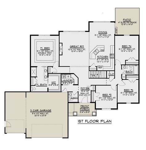 House Plan 5032 00026 2106 Square Feet 4 Bedrooms 25 Bathrooms