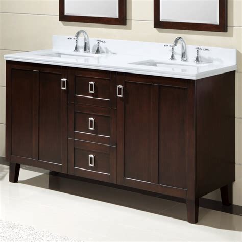 Great values on bathroom vanities shown on this page. InFurniture 60" Double Sink Bathroom Vanity Set & Reviews ...