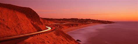 Pacific Coast Highway At Sunset Photograph By Panoramic Images Fine