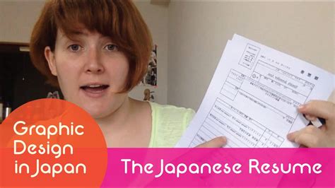 Japanese Resume/CV! Job application talk. Graphic Designer in Japan