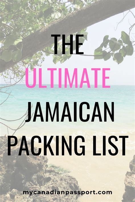 The Ultimate Packing List For Jamaica My Canadian Passport In 2020