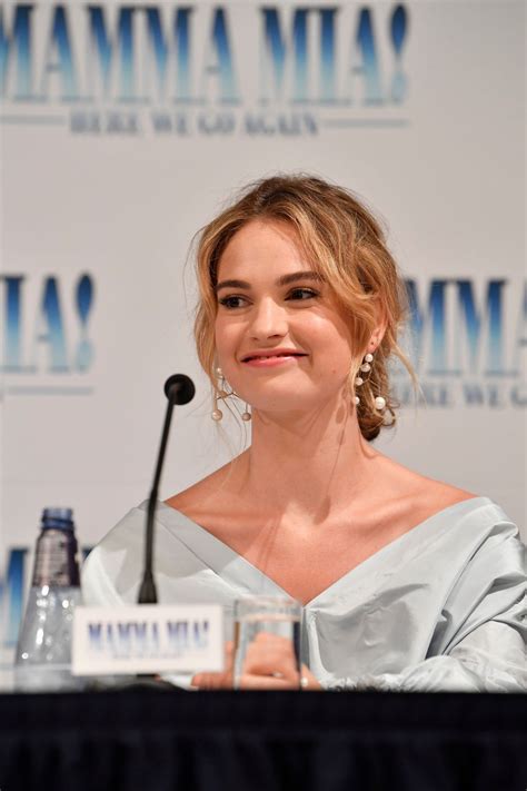 Lily James At Mamma Mia Here We Go Again Photocall In Stockholm 0711