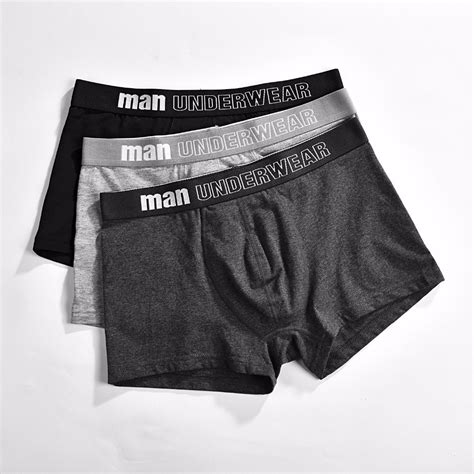 Men Underwear Boxer Cotton Man Short Breathable Solid Mens Flexible Shorts Boxers Male