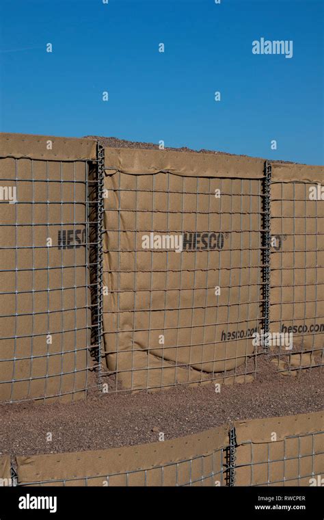 Hesco Bastion Gabion Blast Wall Also Used For Flood Control And