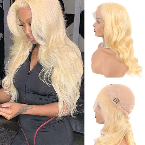 613 Blonde Body Wave Human Hair 13×6 Lace Front Wigs 180 Density