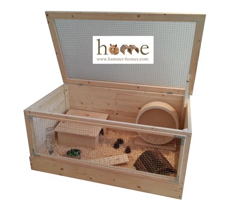 Wooden Hamster Cage Extra Large 90cm Made In The Uk
