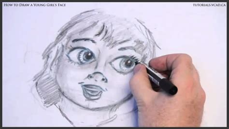 Learn To Draw A Young Girls Face Learn How To Draw Free
