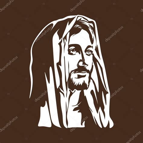 Rosto De Jesus Cristo — Vetor De Stock © Biblebox 89943738