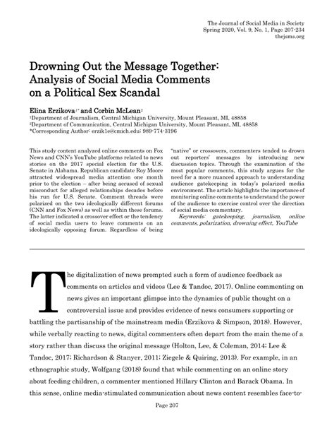 Pdf Drowning Out The Message Together Analysis Of Social Media