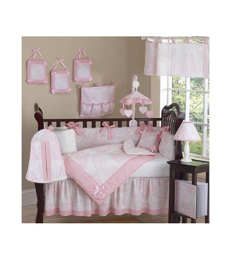 2.00 h x 36.00 w x 45.00 l, 7.00 pounds. Sweet JoJo Designs Pink Toile 9 Piece Crib Bedding Set