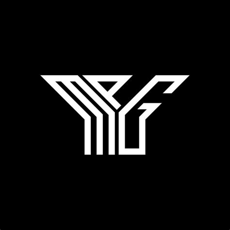 Diseño Creativo Del Logotipo De Letra Mpg Con Gráfico Vectorial
