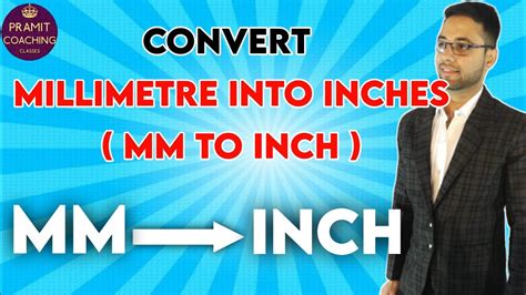 Mm To Inches Convert Mm Into Inchesunits Conversion Measurement Youtube