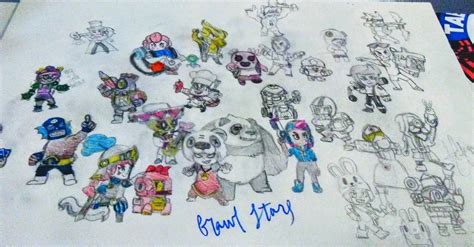 Aquí muestro mis dibujos feos(para mí) pero para ustedes nosé uwu. Some Brawl Stars Doodles : Brawlstars