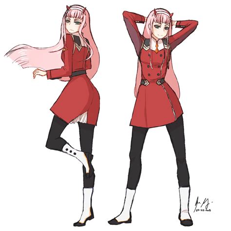Darling In The Franxx Characters Zero Two Astonishingceiyrs