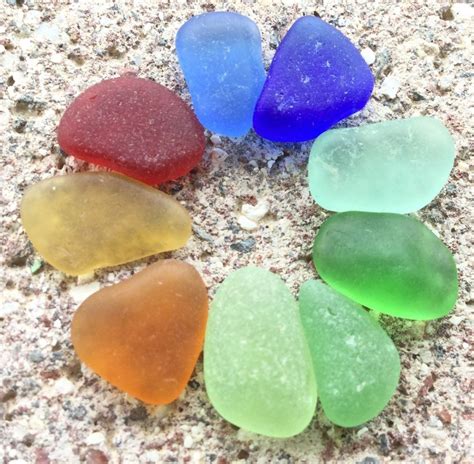 Genuine Surf Tumbled Sea Glass Mini Rainbow Wish They Were Not Mini Sea Glass Beach Glass