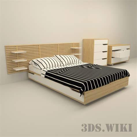 Ikea Mandal Bed With Storage Download The 3d Model 1573