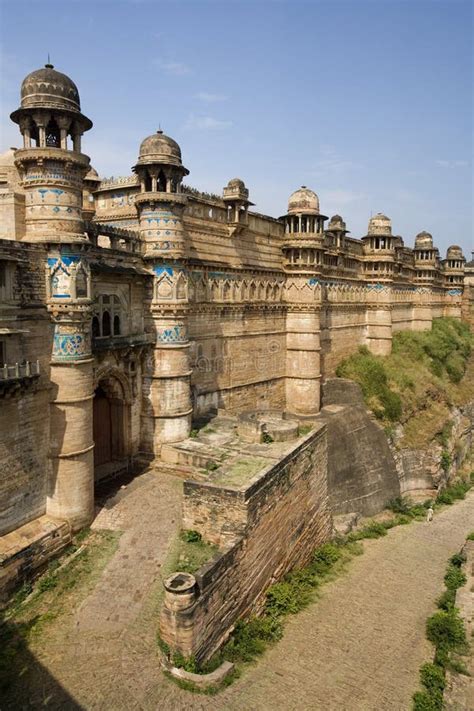 het fort van gwalior india stock afbeelding image of azië architectuur 15441419