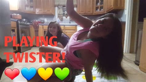 Playing Twister 💙💛💚 Youtube