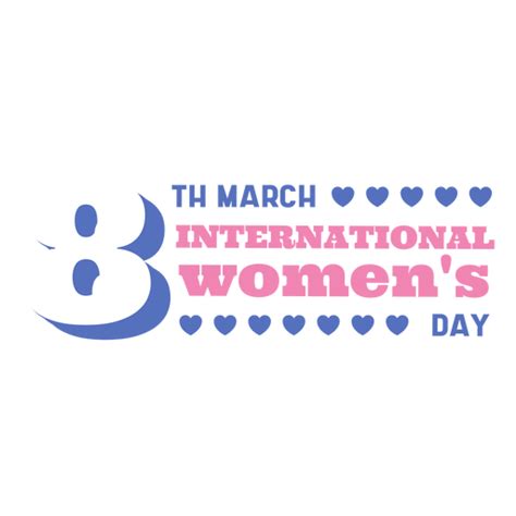 International Womens Day Flat Badge Png And Svg Design For T Shirts