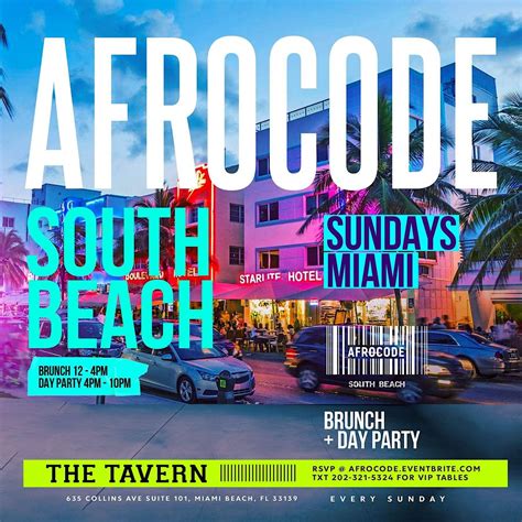 Afrocode South Beach Miami Hiphop Afrobeats Brunch Dayparty