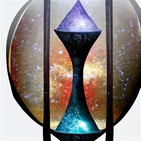 A Giant Baroque Hourglass With Universe And Galaxies Stable Diffusion