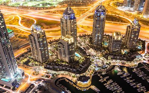 Hd Wallpaper Marina District In Dubai United Arab Emirates Android