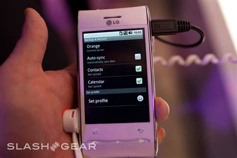 Lg Gt540 Android Phone Hands On Slashgear