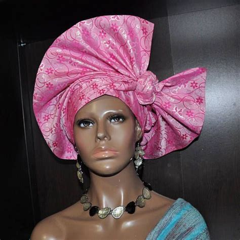 Pret A Porter Pre Tied African Soft Gele Headwrap Covered Etsy African Hats Gele Pret