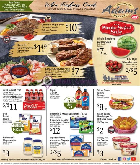 Adams Hometown Market Weekly Ad Sales And Flyers Specials Mallscenters