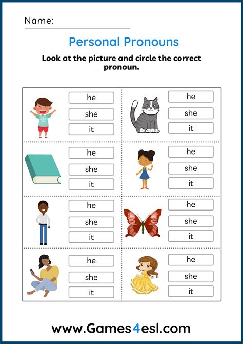 Download These Pronoun Worksheets And Use Them In Class Today Below You Ll Find A Collection