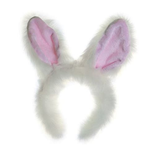 Life Like White Rabbit Ears Headband Accessory For Bunny Cosplay
