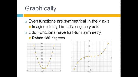 To tell whether a graphed relation defines a function, you can use the vertical line test. How to tell if a Function is Odd or Even - YouTube