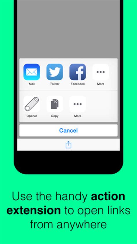 Do not link to some intermediary page that if i copy the direct url from the facebook page into the <a href> tag and tap on the facebook icon i'm using, it will open into the mobile webpage not. Open Web links in iOS apps with Opener