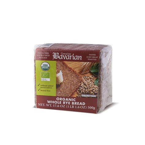Organic Whole Grain Rye Bread 500 G