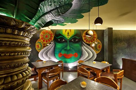 Wall Mural Is A Major Highlight In South Indian Restaurant Studiooutline The Architects Diary