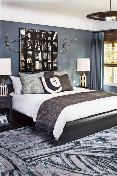 Purple and yellow is another color duo to consider for your bedroom like this modern bedroom. Why Gray Is the Most Versatile Bedroom Color in 2020 | Black and grey bedroom, Gray bedroom ...