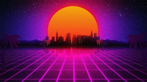 80s Synthwave Animation Free To Use Youtube