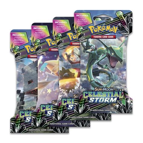 Check spelling or type a new query. Pokémon TCG: Sun & Moon—Celestial Storm Sleeved Booster Pack (10 Cards) | Pokémon Center